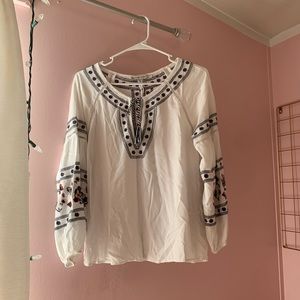 Embroidered Peasant Blouse